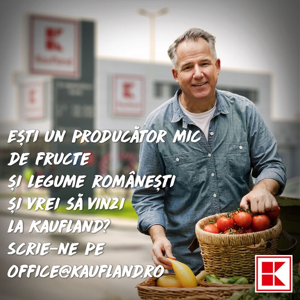 Kaufland Romania pune la dispozitia micilor producatori locali de legume si fructe spatii in magazine!